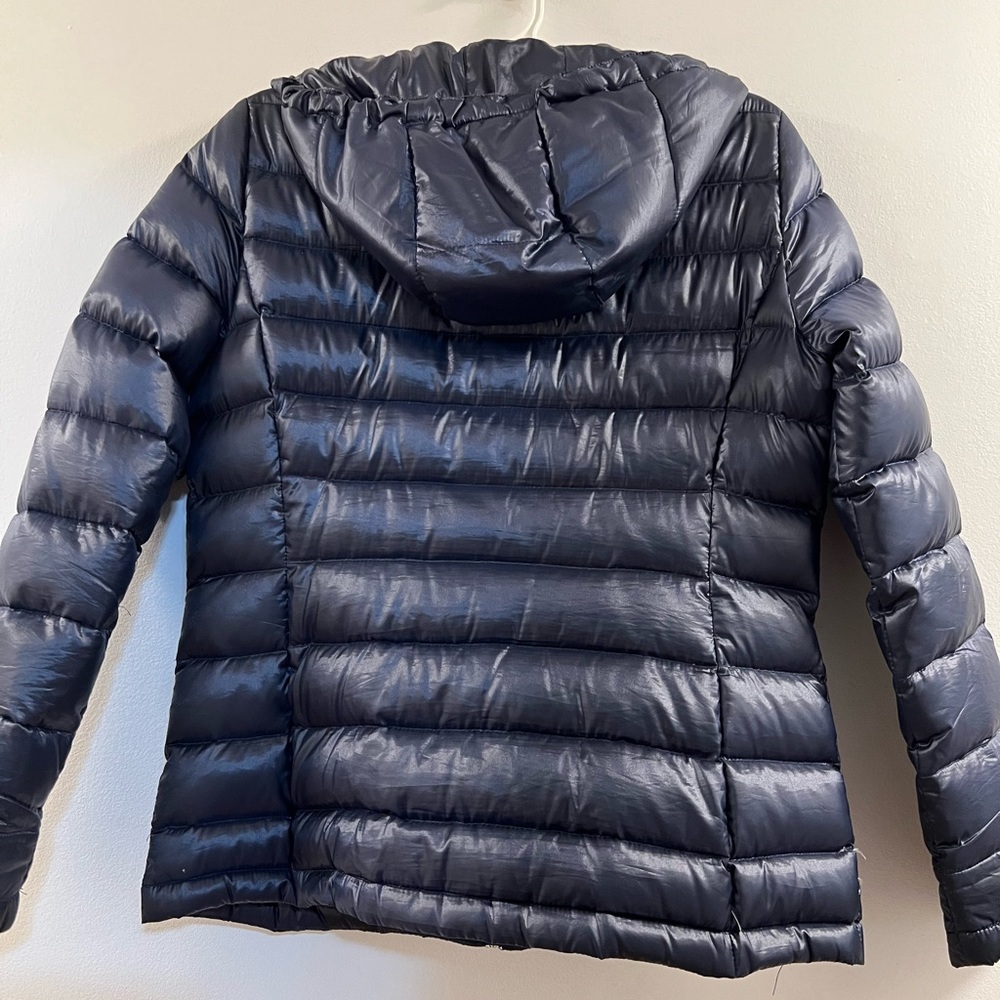 Andrew Marc Packable Lightweight Down Premium Jacket Navy - Picture 9 of 16